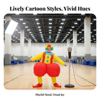 Inflatable Clown Costume Oversized Design Adult Clown Inflatable Suit