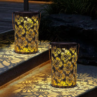 Solar Garden Lantern Weatherproof Outdoor Lighting for Balcony, Camping