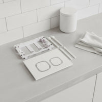 Concealed Cistern Flush Panel Smooth Finish Wall Mounted Toilet Flush Panel