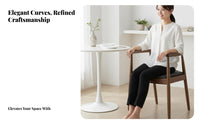 Ox Wing Chair With Supportrestsrests Upholstered Occasional Chair Minimalist Design Contoured Seat for Dining Room, Office