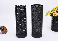 Metal Umbrella Stand with Flower Pattern for Home Storage
