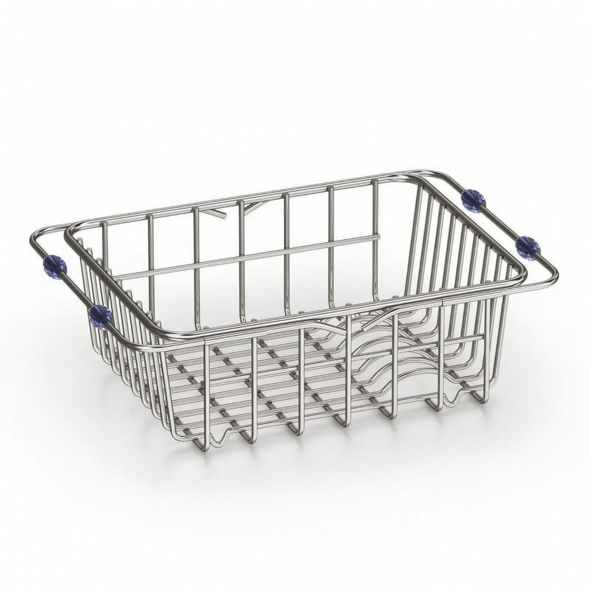 Adjustable Telescopic Sink Draining Basket Ventilated Telescopic Drain Basket Easy to Clean Expandable Dish Drying Rack Long-Lasting for Kitchen