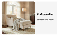French elegance Chaise Lounge Sofa Single-Person Recliner Daybed Elegant daybed & reclinersign Indoor Furniture Upholstered for residaybed & reclinernts, Apartment Dwellers, Newlyweds, Bedroom, Balcony, Living Room, Office