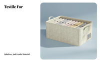 Foldable textile Storage container dirtresistant Foldable textile Container Visible clear panel
