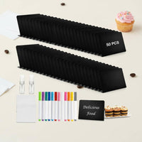 50 Pieces Mini Chalkboard Sign Includes Marker and Spray Bottle for Party