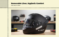 Certified helmet with double visor