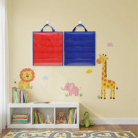 Tabletop Pocket Chart Foldable Double-Sided Pocket Chart Portable Educational Supply for Kids