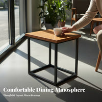 Simple Wooden Dining Set Nordic aesthetic Restaurant Table and Chairs Modern Design