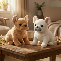 French Bulldog Stuffed Animal Compact French Bulldog Stuffed Toy Toy Frenchie Plushie Huggable Stuffed Toy Puppy Realistic