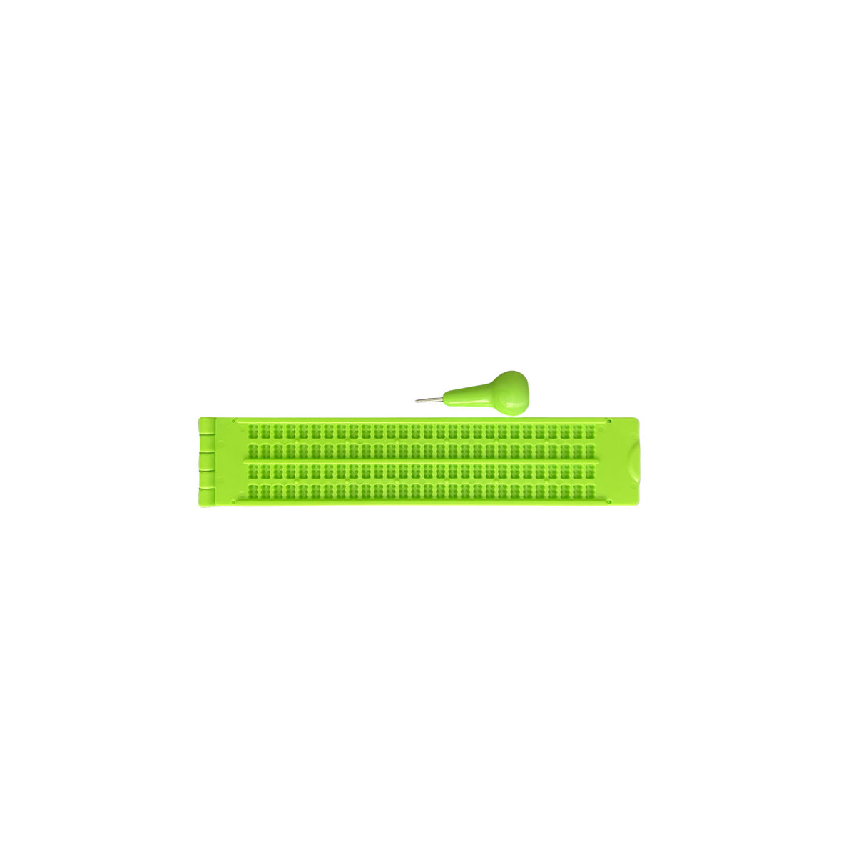 4-Line 28-Cell Braille Writing Board and Stylus