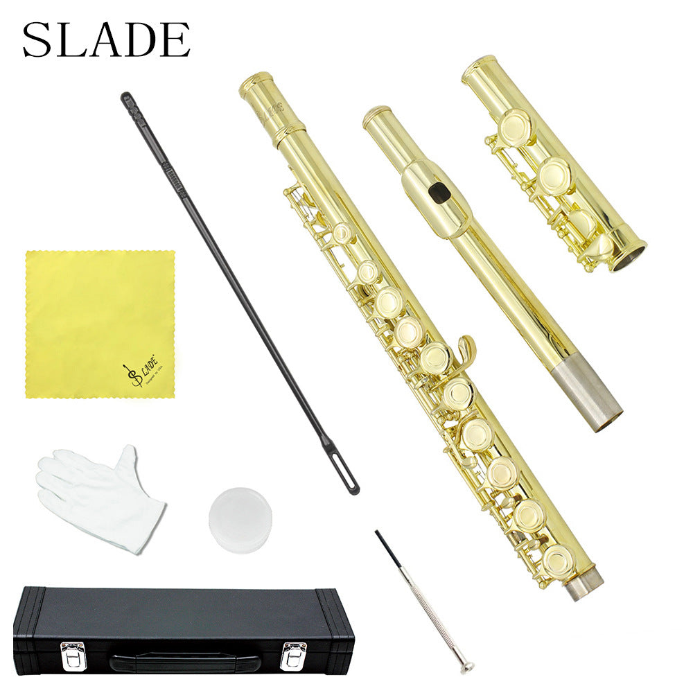 SLADE LDF-650 Flute, 16 Holes, C Key, White Copper, Student Exam Performance