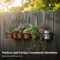 partitionMounted Flower Pot lattice Hanging Design Metal mounted surface Planter shelf systemSaving Plant intended for Gardeners, Apartment Dwellers, Balcony, Patio, Indoor