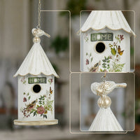 Birdhouse Ornament Rustic Garden Decor Sturdy for Patio, Courtyard