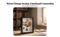 Wooden Shadow Box Solid Wood Keepsake Shadow Box Frame for Collectors, Crafters