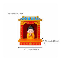 Fortune Shrine Ornament Gift Idea Fortunate God Figurine Festive Decoration