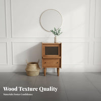 Narrow Bedside Cabinet Modern Minimalist Design Slim End Table with Drawer