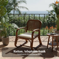 Sfromheast Asian design Low silhouette Woven Chair Natural Design Lowsilhouette Cane Lounger space-saving Size Indoor Furniture Lightweight and Sturdy for Tea Lovers, Home Decor aficionados, Readers, Living Room, book corner Corner, Bedroom, Balcony