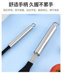 Stainless Steel Crepe Spreader and Spatula Set with Silicone Brush, Home Kitchen Tool