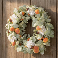 Artificial Floral Wreath Realistic Floral Wreath Full for Entryway, Homeowners