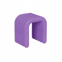 U-Shaped Sherpa Stool Multifunctional Vanity Seat Sturdy Frame for Photographers