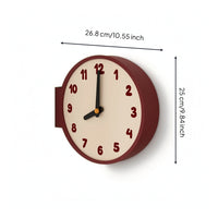 Corner Wall Clock Analog Corner Clock Non-Ticking for Living Room