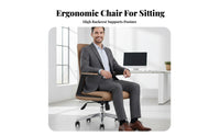Ergonomic Rolling Seat Height Adjustable Highspine Support Rotating Chair Extended-Use Comfort sturdyDuty Base for Managerials
