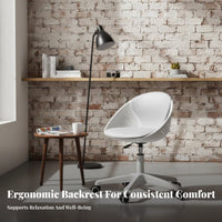 Armless Vanity Chair centersupport Support Upholstered Caster Chair Easy Assembly