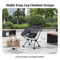 Lightweight Moon Chair Quick Setup Ultralight Camp Chair Stable Structure