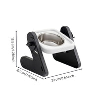 Removable Bowl Feeding Stand Raised Cat Bowl Elevated Dog Bowl Elevated Pet Feeder Adjustable Slanted Tray Comfortable Stainless Steel Suitable for Small Pets Home Feeding