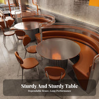 Upholstered Booth Set Utilitarian Aesthetic Corner Corner Dining Set Commercial Grade Contemporary Design for Restaurants