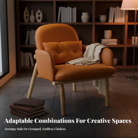 Upholstered Dining Chair and Table Combo Padded Seats Cafe Furniture Set Modern Design Fire Retardant Foam for Bistro, Hotel