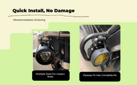 Adjustable aluminum spotlight mount