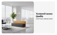 Nordic aesthetic sectional Corner Sofa with Table L-Shape Configuration sectional Block Sofa Business Grade Lounge Seating Minimalist Aesthetic for Office Managers, Interior Designers, Homeowners, Reception Area, Waiting Room