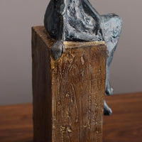 Nordic Abstract African Figure Sculpture for Home Decor