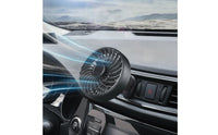 Adjustable Angle Car Air Vent Fan Compact Dashboard Vent Fan Slim 360 Rotatable for Drivers, Commuters