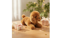 Teddy Dog Soft Stuffed Puppy Safe for Bedtime, Desk