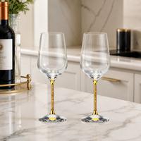 Red Wine Glass Rack, Modern Minimalist Countertop Holder Drainer, Detachable Stemware Drying Rack, 31cm x 19.5cm