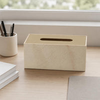 Stone Look Tissue Box Cover Minimalist Stone Look Tissue Box Easy to Clean Household Decor for Living Room, Desk