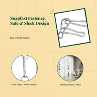 304 Stainless Steel Drapery Fastener Hook, sturdyDuty Hanging Organizer, Multi-Purpose Keychain Connector, Rust-Resistant Silver