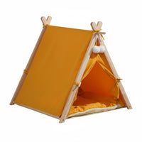 Removable and Washable Small Dog Tent House Semi-Enclosed Design Cat Tent Bed Soft Cushion Pet Teepee All Seasons for Kittens