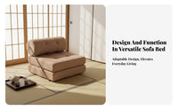 Single Transformable Sleeper Space-Saving Three-Fold Sleeper Double-purposeUse Foldable Design for Apartment Dwellers, Students