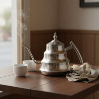 Stainless Steel Teapot Rust-Resistant Drinkware Easy to Clean for Cafe