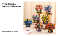 Vibrant Floral Arrangement 3D Spring-up-out Flower Floral Arrangement Long-Lasting Greeting Card Mails Flat for & Significant Others, Women