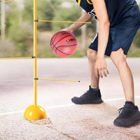 360° Rotating Arms Ball Handling Training Pole Adjustable Height Agility Reaction Pole Stable Base Sports Equipment for Coaches, Driveway