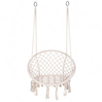 Macrame Chair Airy Lattice Home Furniture Oval Frame