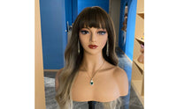 PVC Mannequin Bust Smooth Surface Display Head Bust Stable Base for Photo Photography