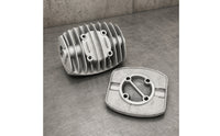 Direct Connect Air Compressor Cylinder Head Metal Body Reciprocating Compressor Head Cooling Fins Valve Plate Gasket for Repair Shop, Workshop