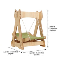 Cat Swing Hammock Basket with Tassels, One-Hanger Hanging Toy and Rocking Chair for Indoor Cats, Multi-Scene Use for Feline Boredom Relief