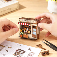 Wooden DIY Mini Shop Model Kit for Craft Enthusiasts