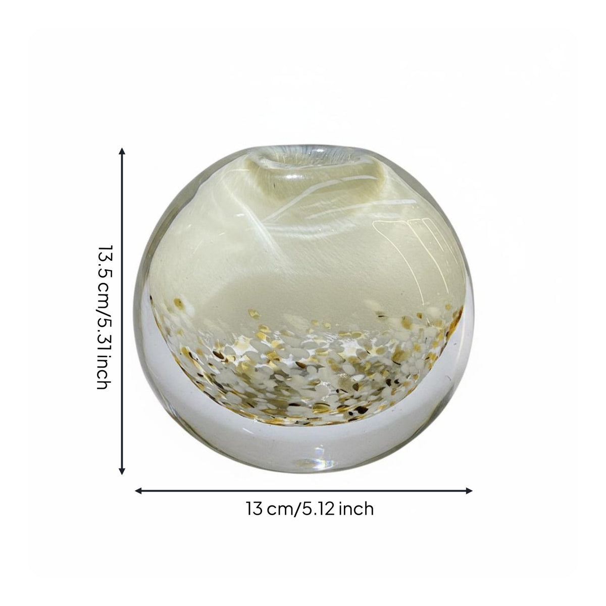 Glass Vase Minimalist Decorative Vase Simple Design for Tabletop